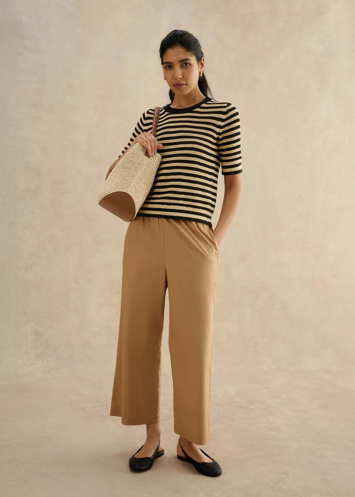 Beige Black