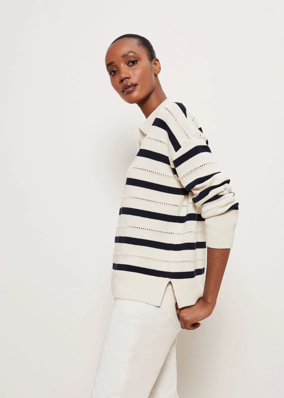 Cream Navy