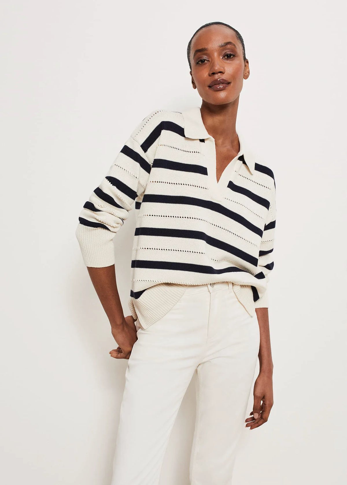 Cream Navy