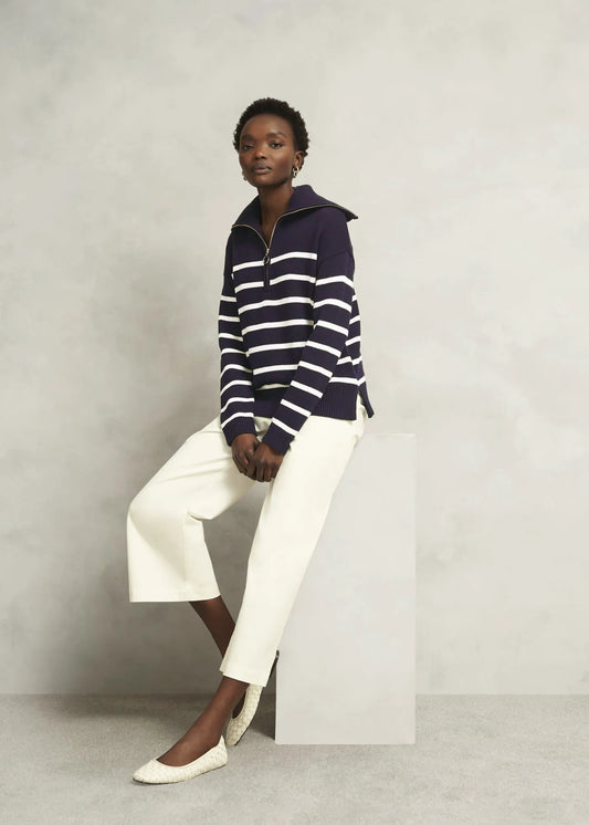 Warm Ivory Navy