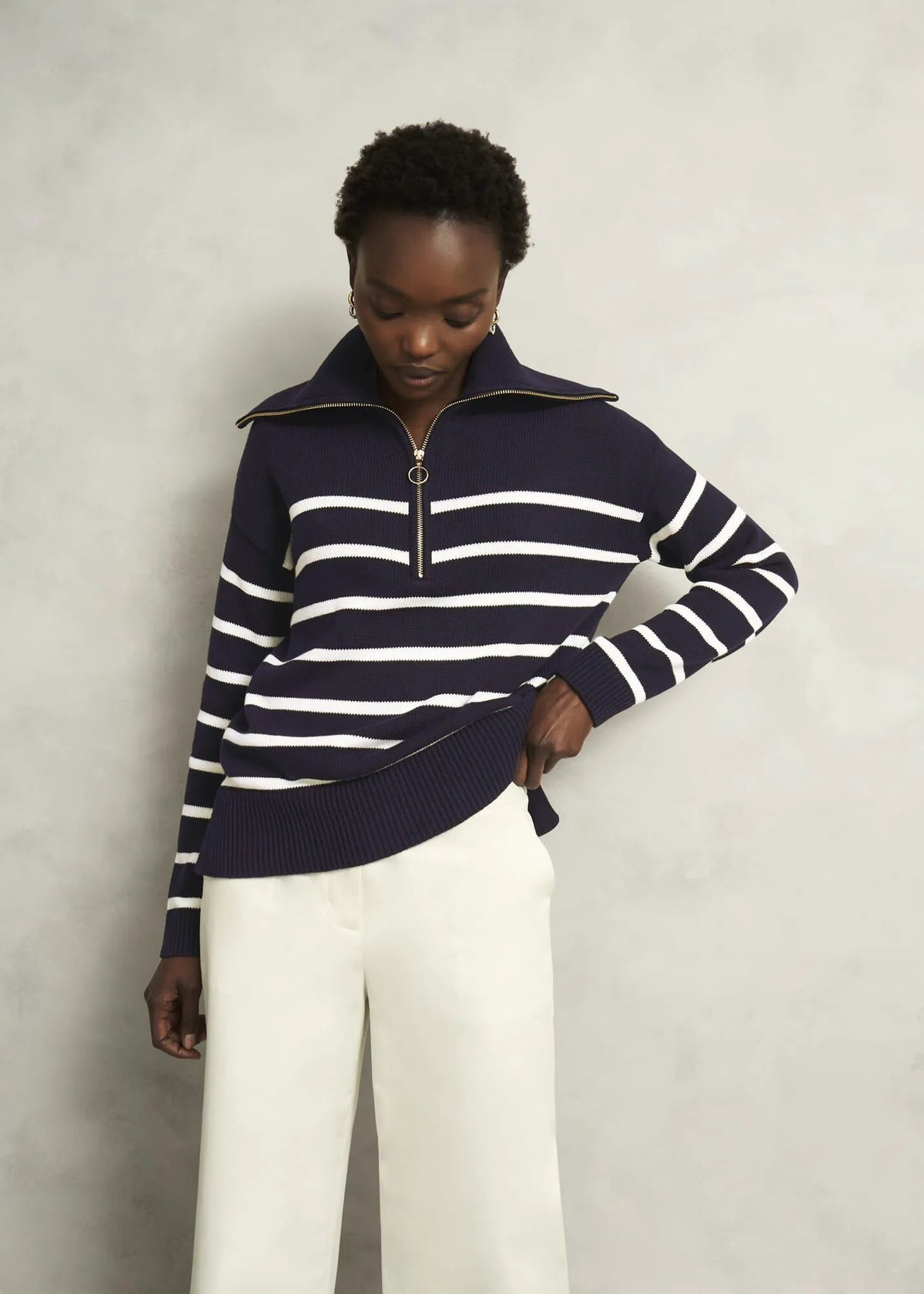 Warm Ivory Navy