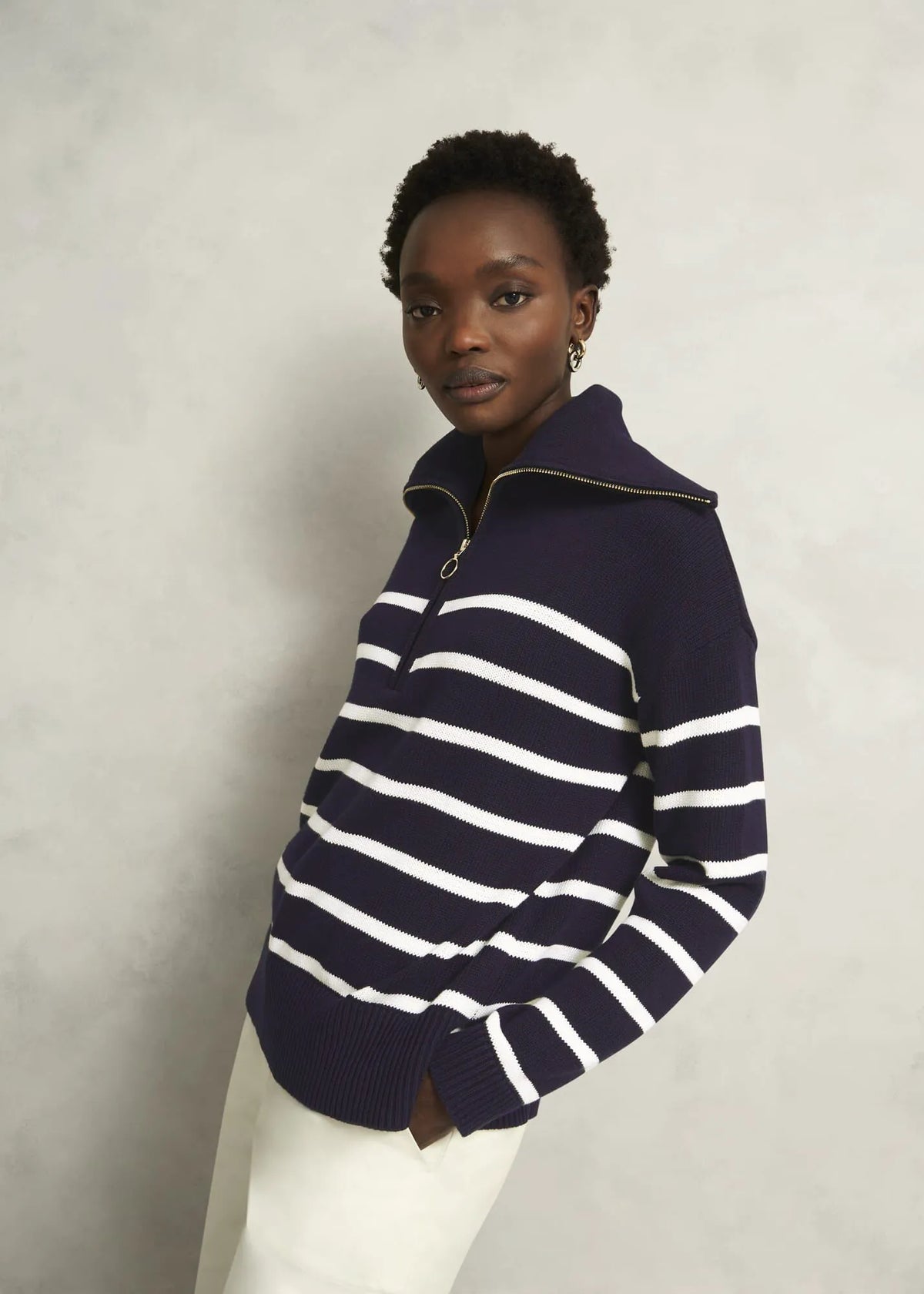Warm Ivory Navy