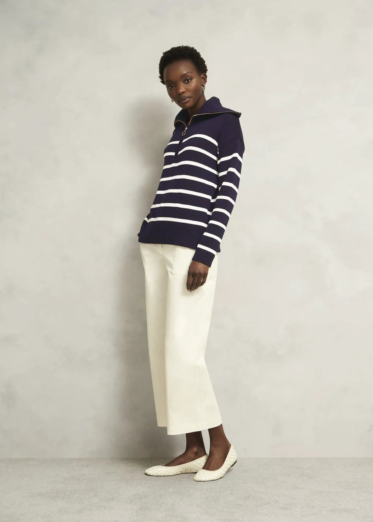 Warm Ivory Navy