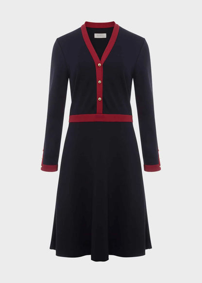 Navy Berry Red