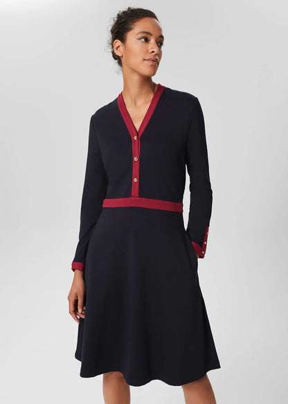 Navy Berry Red