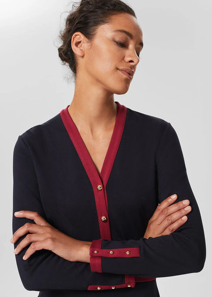 Navy Berry Red
