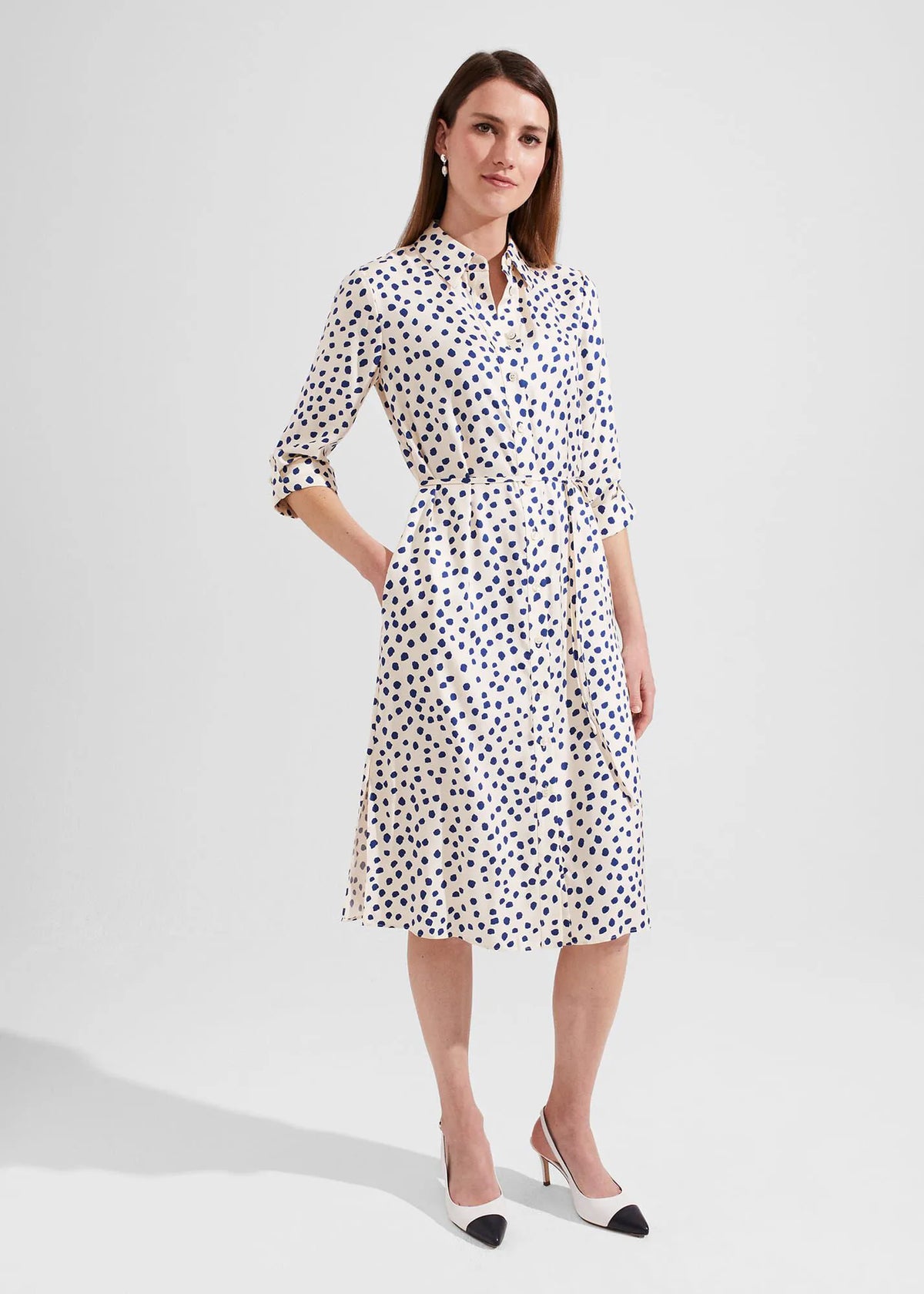 Ivory Deep Blue