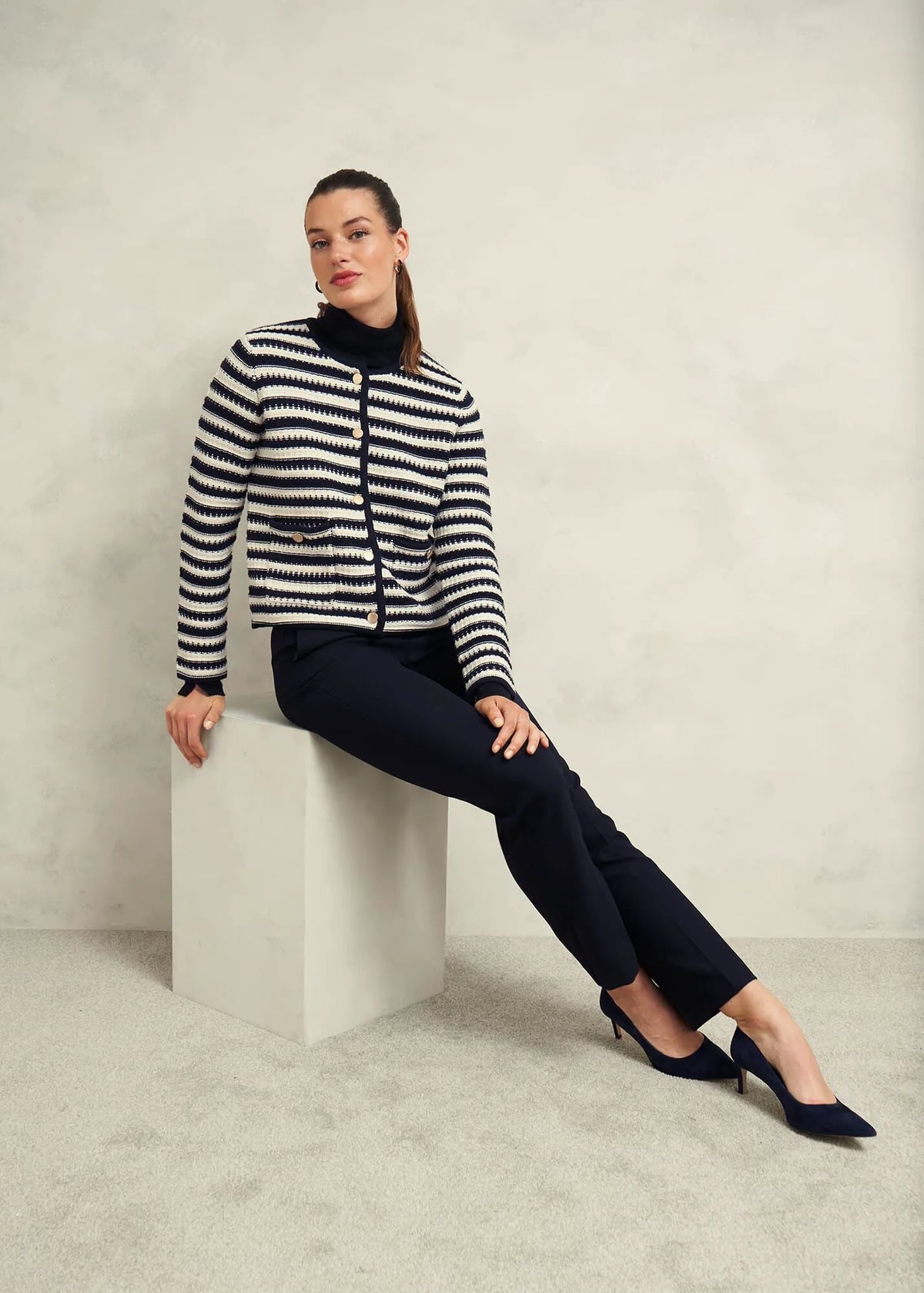Navy Warm Ivory