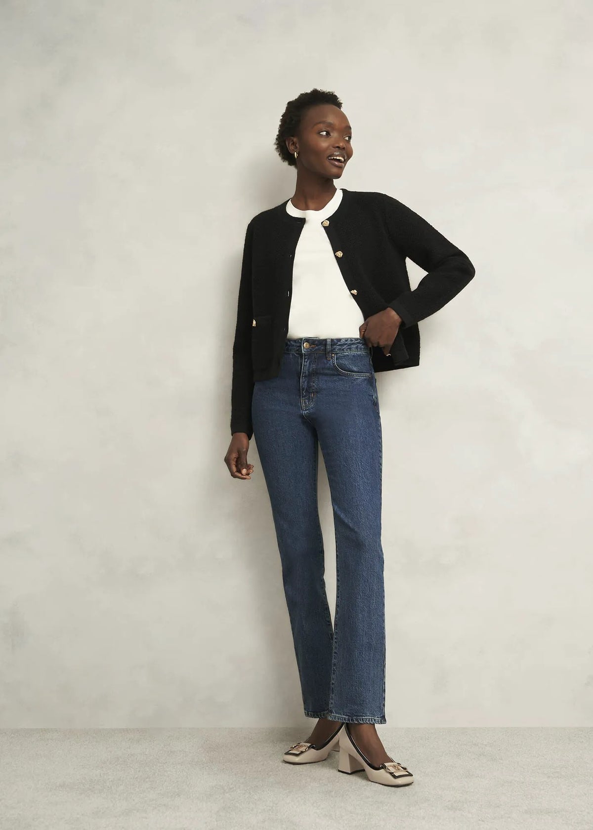 Beige Black