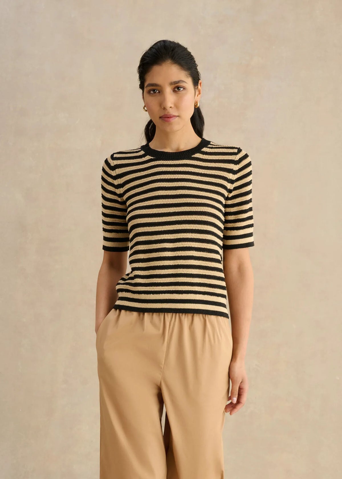 Beige Black